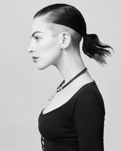 Hannah Vandermolen with shaved head by Sheridan Ward for Beauty Is Boring by Robin Black